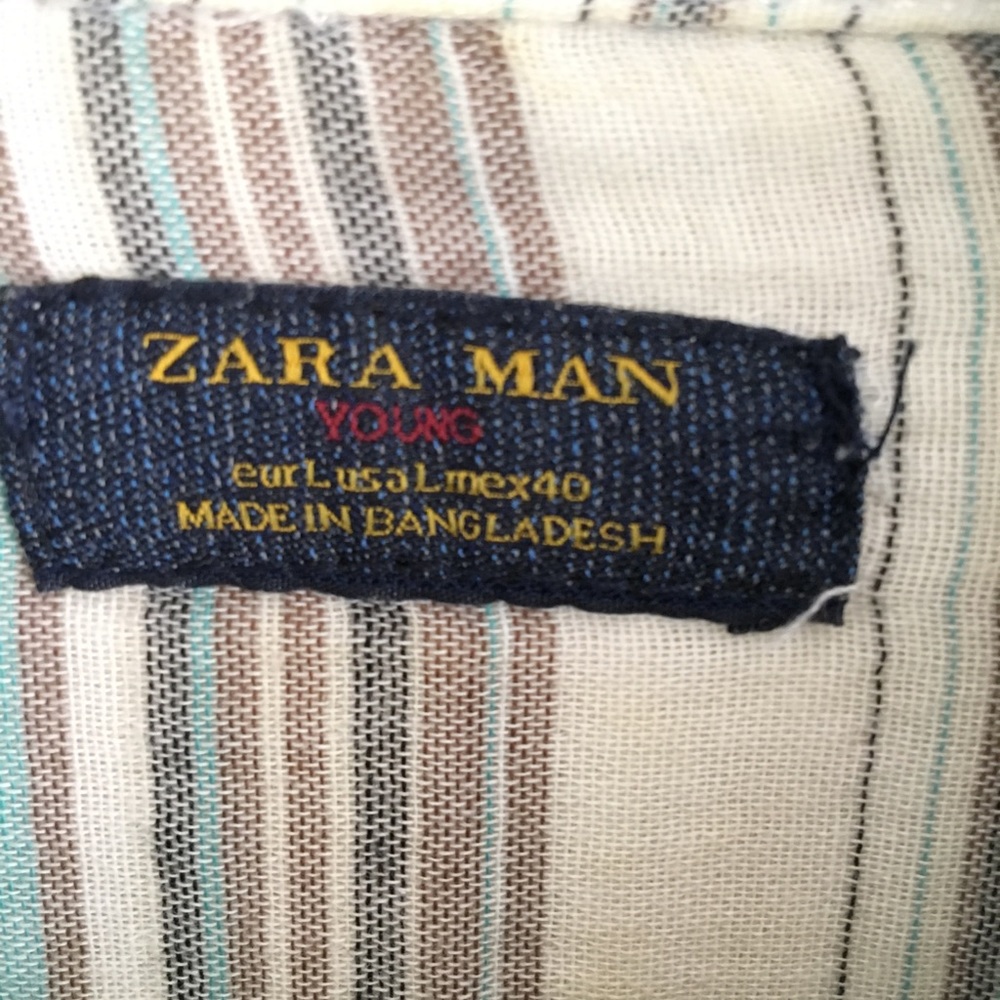 Zara striped button down - Picture 2 of 4